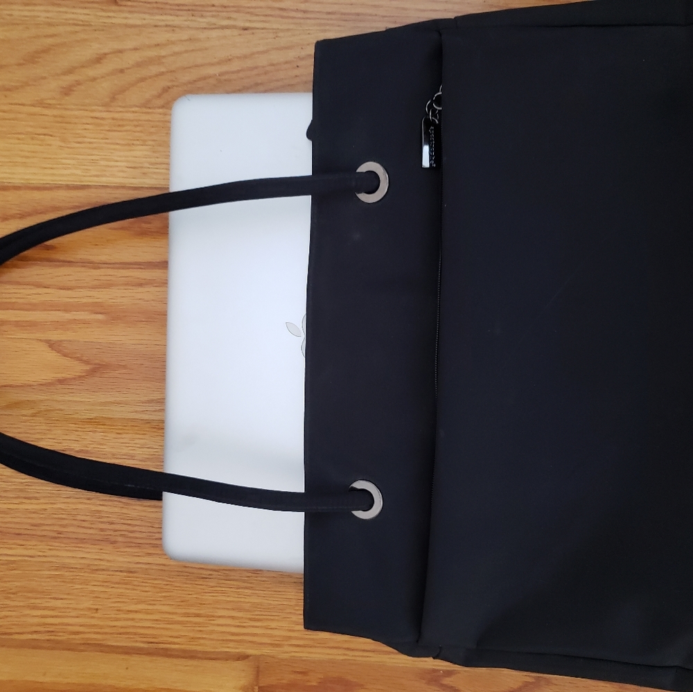 Apostrophe Black Nylon Computer Bag - image 4